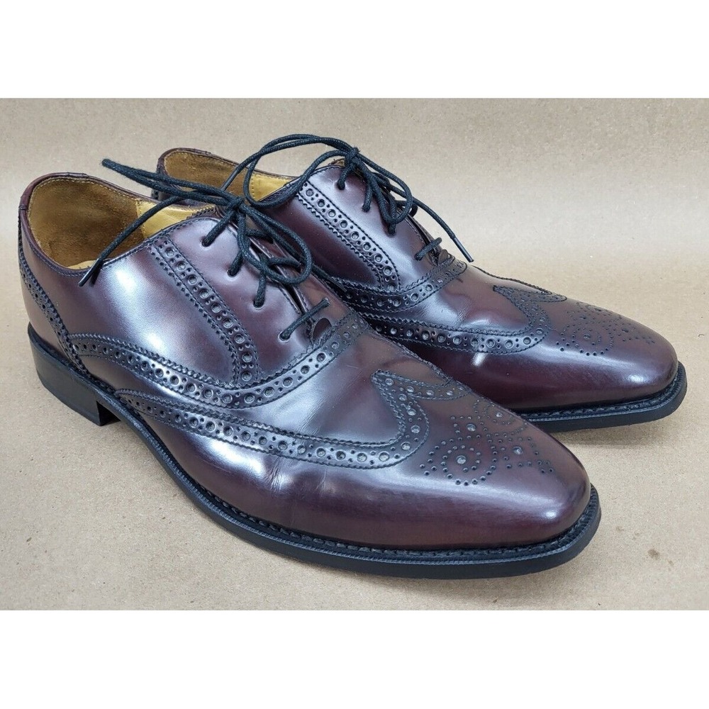Cole Haan Air Wingtip Sz 10 M Oxford Oxblood Men's Shoes Brogue